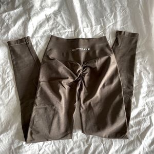 Alpahlete Amplify Original Mocha Leggings Size Small